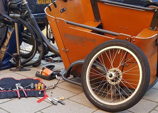 Mobiele fietsenmaker Amsterdam